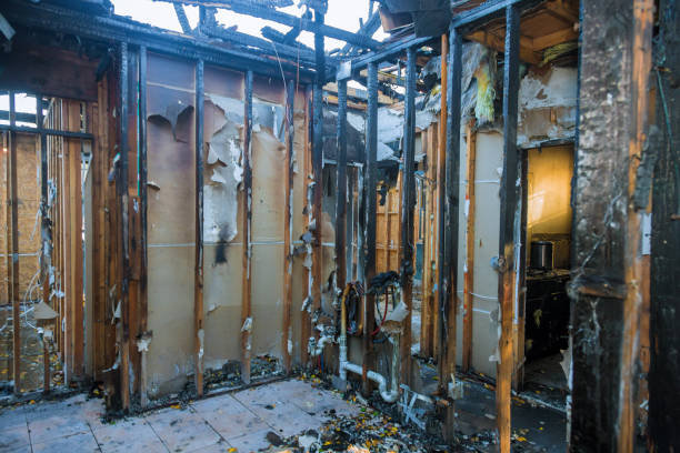 Professional Fire Damage Removal technician working in Denver, NC